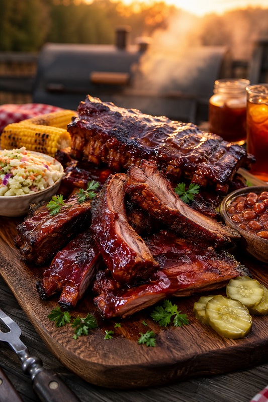 BBQ Ribs Backyard Platter