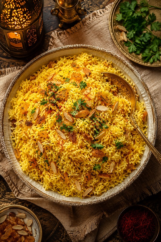 Fluffy Saffron Rice