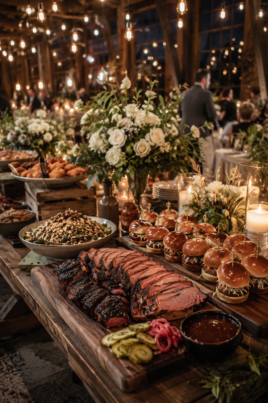 Gourmet BBQ Wedding Reception