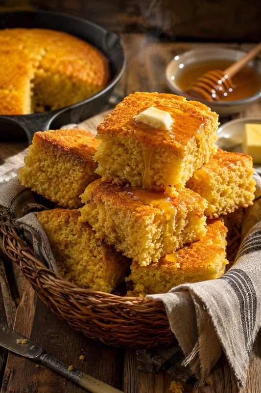 Honey Cornbread Basket