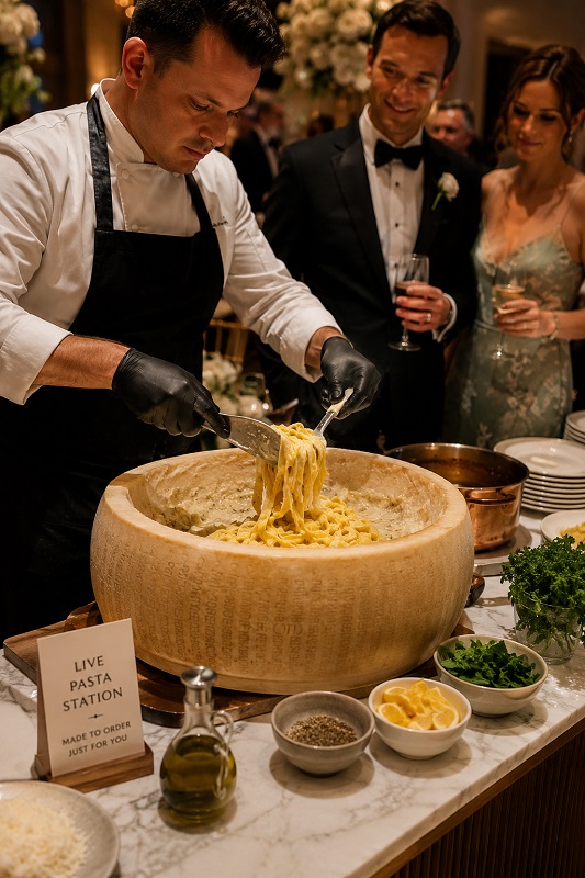 Interactive Live Pasta Station