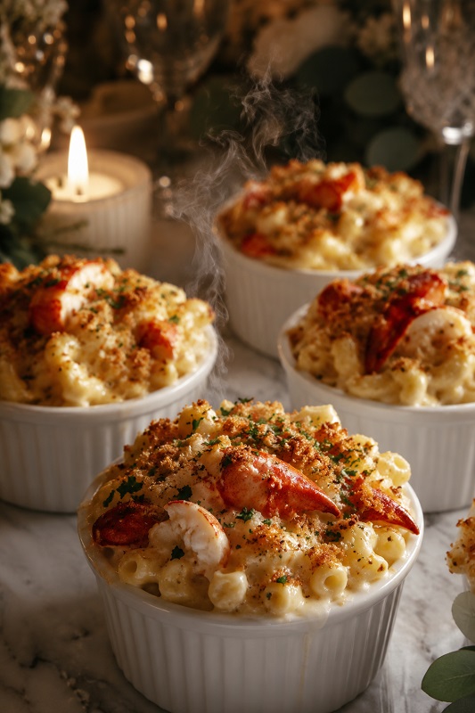 Lobster Mac and Cheese Cups