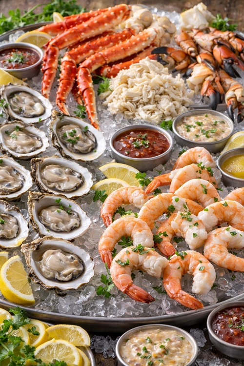 Raw Bar (Oysters, Shrimp, Crab)