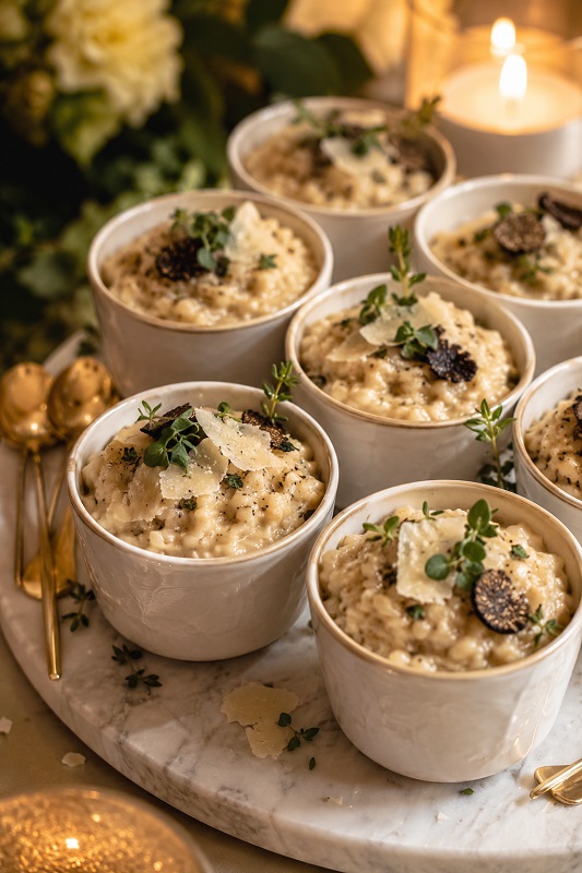 Truffle Parmesan Risotto Cups